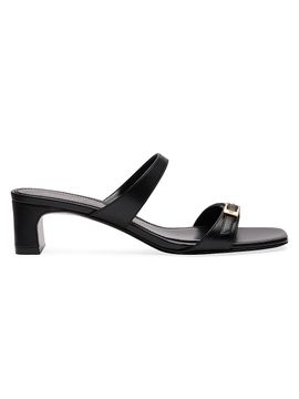 Stuart Weitzman Women's Baby Babette Slide Leather Sandals