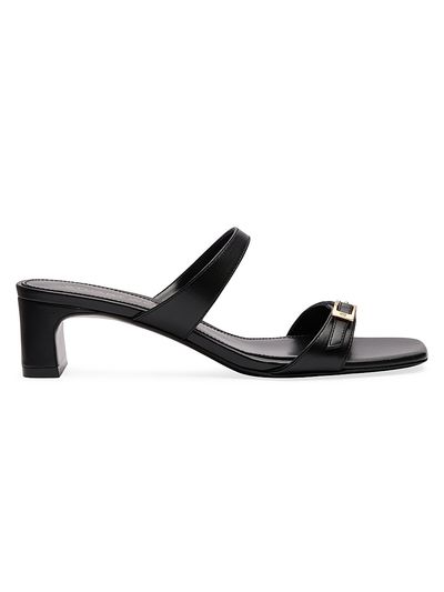 Stuart Weitzman Women's Baby Babette Slide Leather Sandals