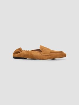 Stuart Weitzman Women's Bryant Elasticized-Back Suede Loafers