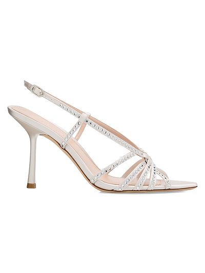 Stuart Weitzman Women's Carlyle 85MM Embellished Slingback Sandals