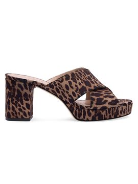 Stuart Weitzman Women's Dayna 80MM Leopard-Print Platform Sandals