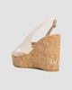 Stuart Weitzman Women's Dayna Leather Slingback Wedges - 3