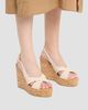 Stuart Weitzman Women's Dayna Leather Slingback Wedges - 6