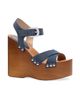 Stuart Weitzman Women's Kate 130MM Studded Suede Wedge Sandals - 2