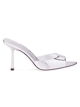 Stuart Weitzman Women's Lexington 85MM Leather Mules