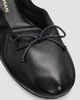 Stuart Weitzman Women's Nia Ruched Leather Ballet Flats - 5