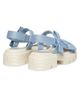Stuart Weitzman Women's Nolita Metallic Denim Sandals - 3