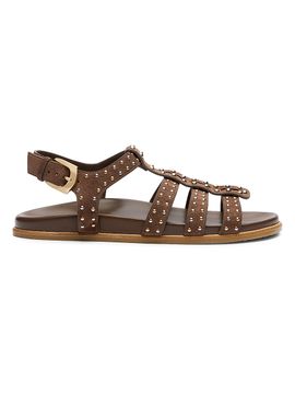 Stuart Weitzman Women's Perry Fisherman Leather Sandals