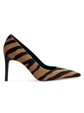Stuart Weitzman Women's Power 85MM Zebra-Print Calf Hair Pumps