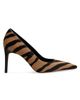 Stuart Weitzman Women's Power 85MM Zebra-Print Calf Hair Pumps - 4