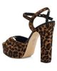 Stuart Weitzman Women's Reade 130MM Leopard-Print Calf Hair Platform Sandals - 3