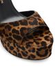 Stuart Weitzman Women's Reade 130MM Leopard-Print Calf Hair Platform Sandals - 5