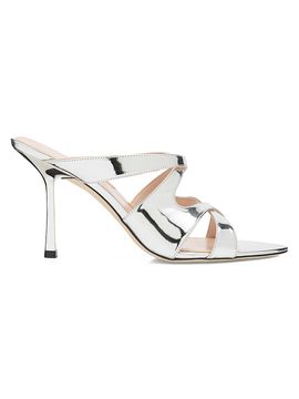 Stuart Weitzman Women's Rubie 85MM Patent Leather Sandals