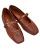 Stuart Weitzman Women's Sai Leather Ballet Flats - 4
