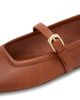 Stuart Weitzman Women's Sai Leather Ballet Flats - 5