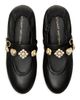 Stuart Weitzman Women's Socharming Leather Mary Jane Ballet Flats - 5