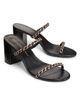 Stuart Weitzman Women's Soluxe 75MM Chain-Strap Leather Sandals - 2