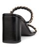 Stuart Weitzman Women's Soluxe 75MM Chain-Strap Leather Sandals - 3