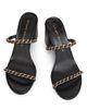 Stuart Weitzman Women's Soluxe 75MM Chain-Strap Leather Sandals - 4