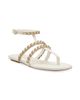 Stuart Weitzman Women's Soluxe Crystal-Embellished Leather Flat Sandals - 2