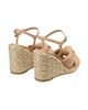Stuart Weitzman Women's Soplaya 85MM Leather Espadrille Wedge Sandals - 3