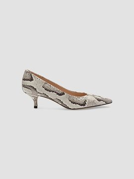 Stuart Weitzman Women's Stuart Power 50MM Snake-Embossed Leather Pumps