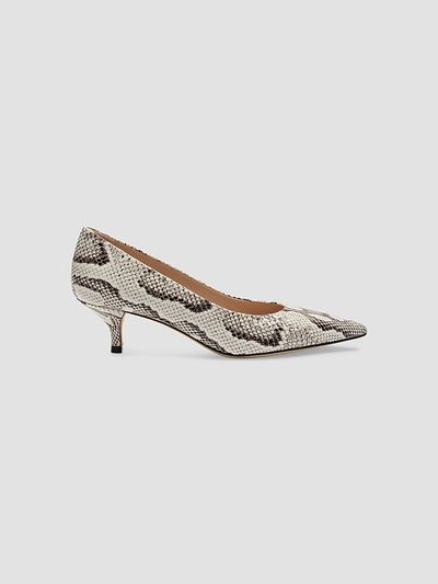 Stuart Weitzman Women's Stuart Power 50MM Snake-Embossed Leather Pumps