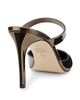 Stuart Weitzman Women's Stuart Power 85MM Patent Leather Mules - 3