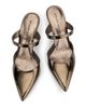Stuart Weitzman Women's Stuart Power 85MM Patent Leather Mules - 4