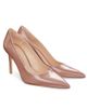 Stuart Weitzman Women's Stuart Power 85MM Patent Leather Pumps - 2