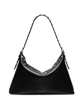 Stuart Weitzman Women's Stuart Studded Nappa Leather Shoulder Bag