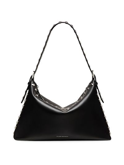 Stuart Weitzman Women's Stuart Studded Nappa Leather Shoulder Bag