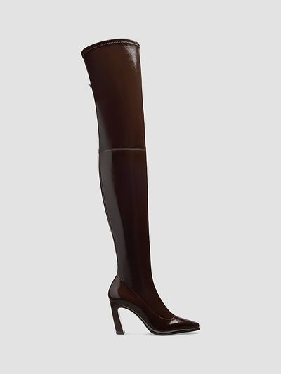 Stuart Weitzman Women's Ultrastassi 85MM Leather Tall Boots