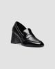 Stuart Weitzman Women's Vera 70MM Crinkled Patent Leather Loafer Pumps - 2