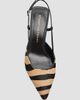 Stuart Weitzman Women's Vinnie 50MM Calf Hair Slingback Pumps - 4