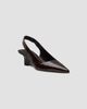Stuart Weitzman Women's Vinnie 50MM Croc-Embossed Patent Leather Slingback Pumps - 2