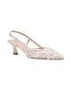 Stuart Weitzman Women's Vinnie 50MM Embellished Mesh Slingback Pumps - 2
