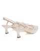 Stuart Weitzman Women's Vinnie 50MM Embellished Mesh Slingback Pumps - 3