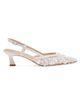 Stuart Weitzman Women's Vinnie 50MM Embellished Mesh Slingback Pumps - 4