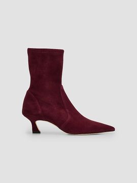 Stuart Weitzman Women's Vinnie 50MM Suede Ankle Boots