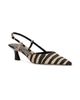 Stuart Weitzman Women's Vinnie 50MM Zebra Slingback Pumps - 2