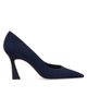 Stuart Weitzman Women's Vinnie 85MM Suede Curved Pumps - 3