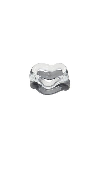 Studio Conchita Studio Conchita Onda Glass Set Of 2 Rings