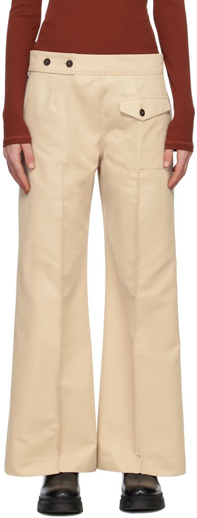 Studio Nicholson Studio Nicholson Beige Acapulco Trousers