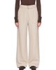 Studio Nicholson Studio Nicholson Beige Belted Round Trousers - 1