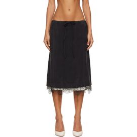 Studio Nicholson Studio Nicholson Black Alder Midi Skirt
