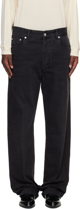 Studio Nicholson Studio Nicholson Black Barra Jeans