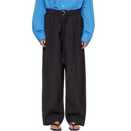 Studio Nicholson Studio Nicholson Black Calvo Belted Trousers