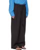 Studio Nicholson Studio Nicholson Black Calvo Belted Trousers - 2