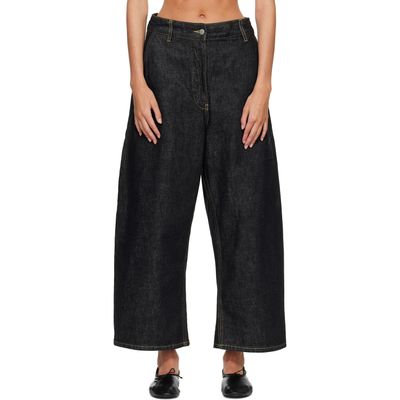Studio Nicholson Studio Nicholson Black Chalco Wide Leg Jeans